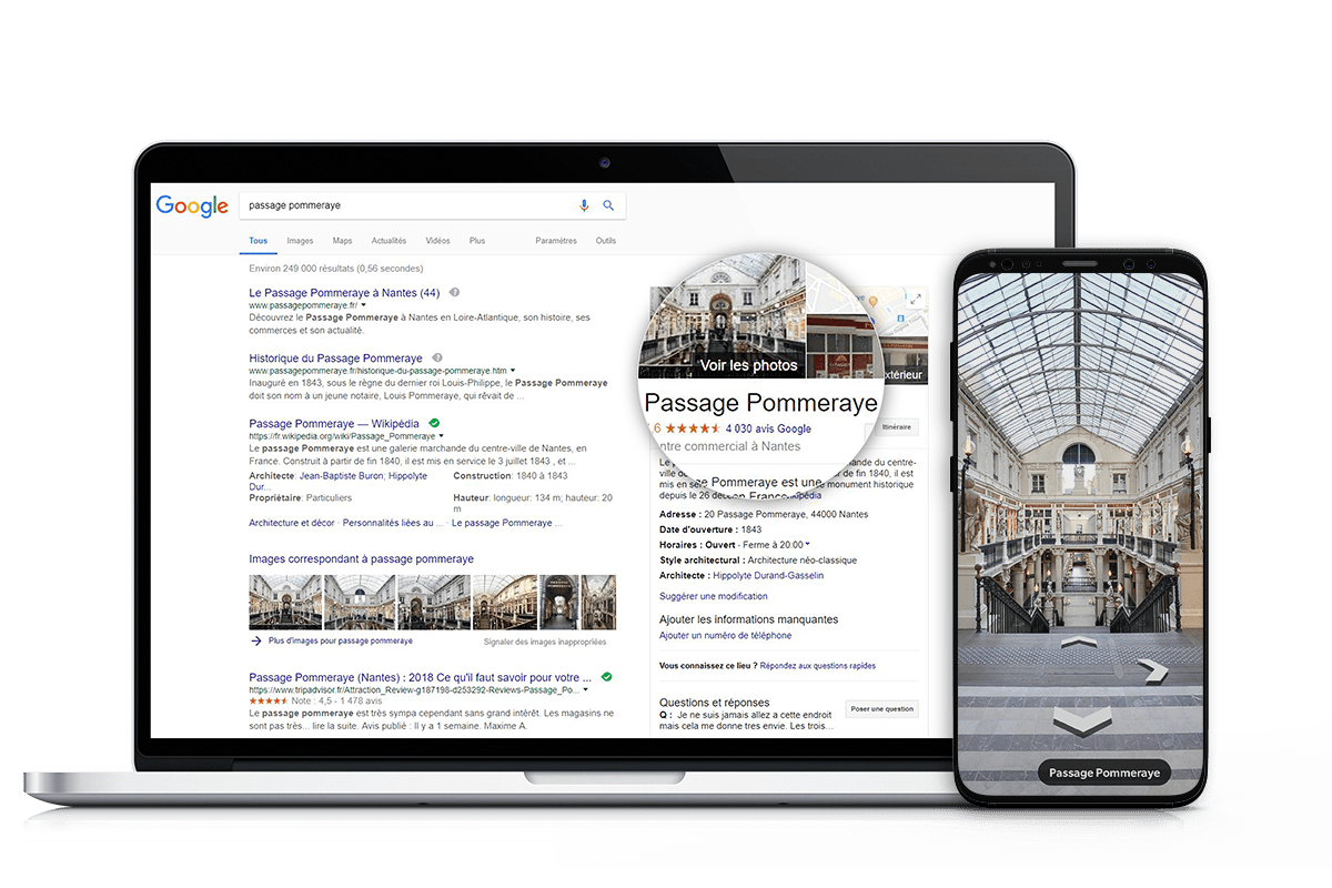 passage pommeraye visite virtuelle google