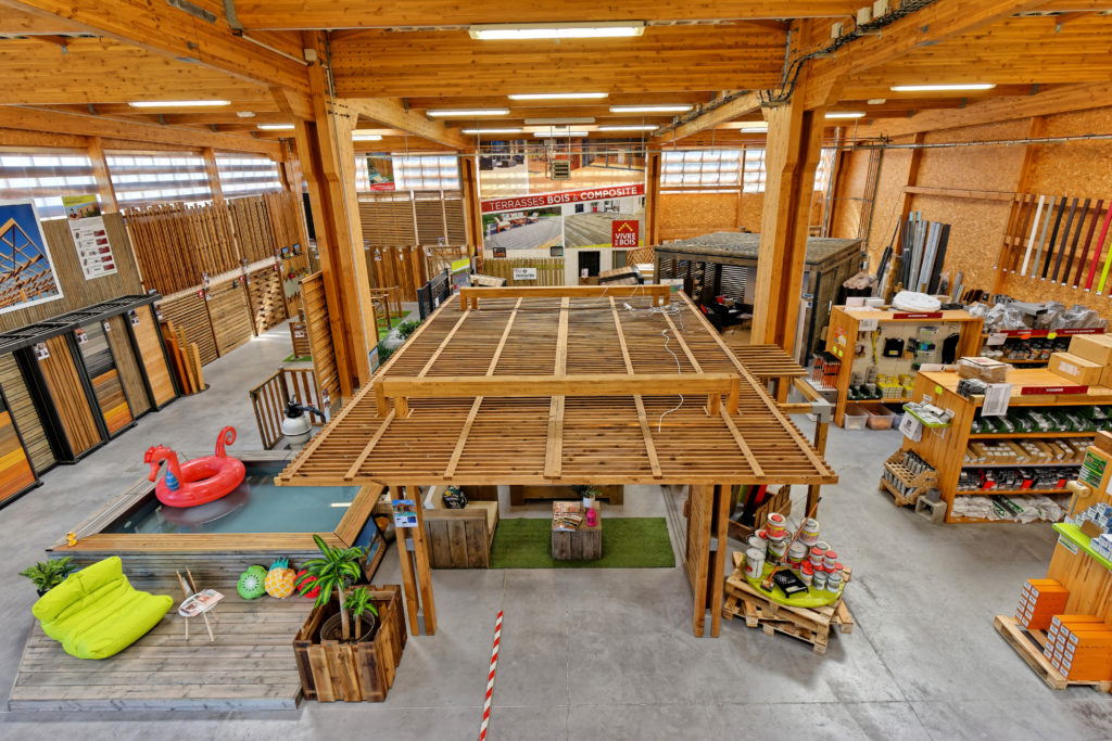 Showroom d'aménagements en bois