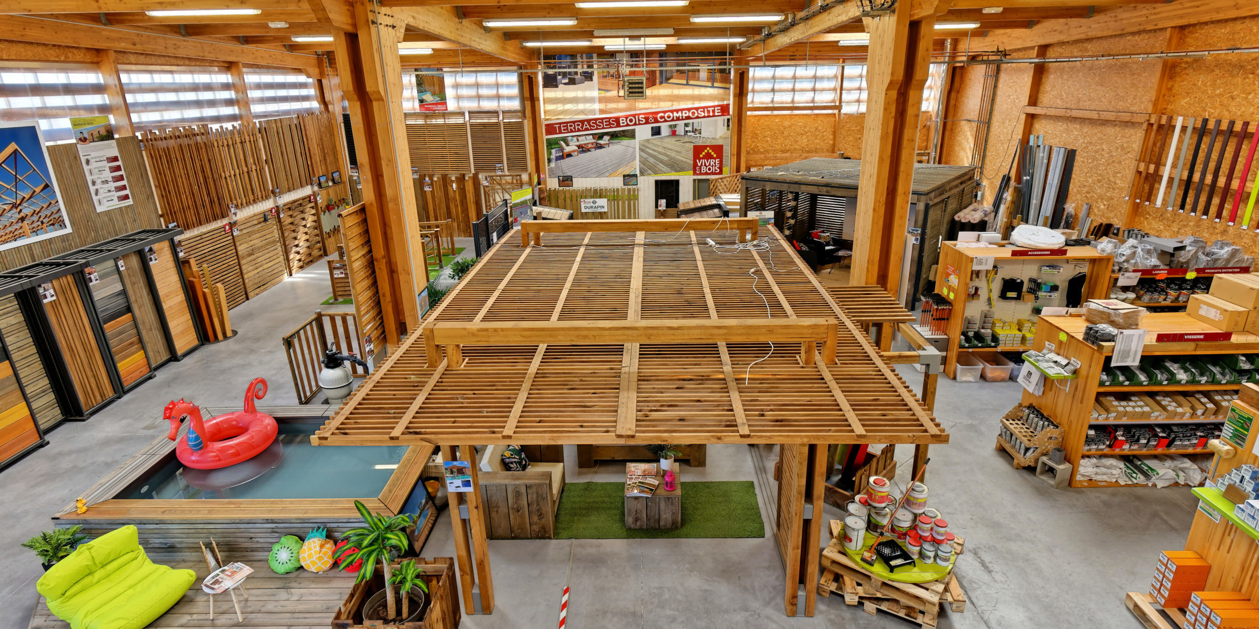 visite virtuelle magasin showroom bois