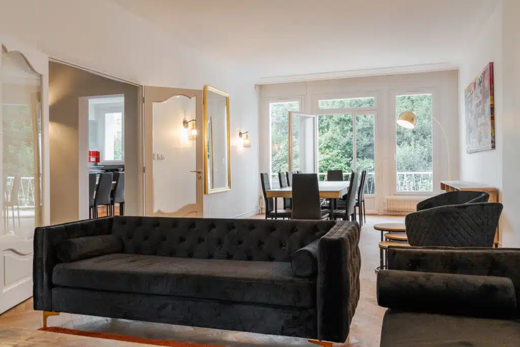 Séjour d'un logement nantais photographié pour sa visite virtuelle