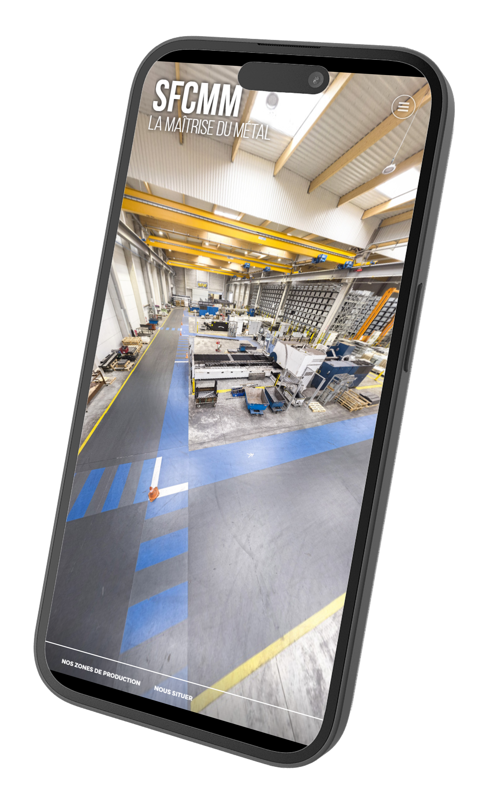 Visite virtuelle Usine smartphone 360