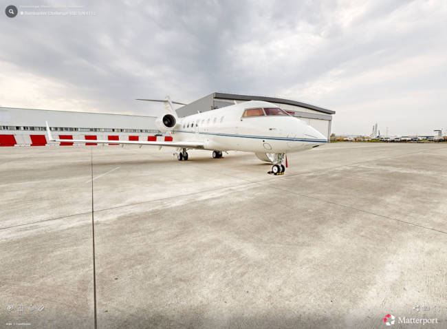 Visite virtuelle jet privé Bombardier