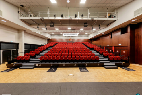 Visite virtuelle salle des fêtes Le Quatrain