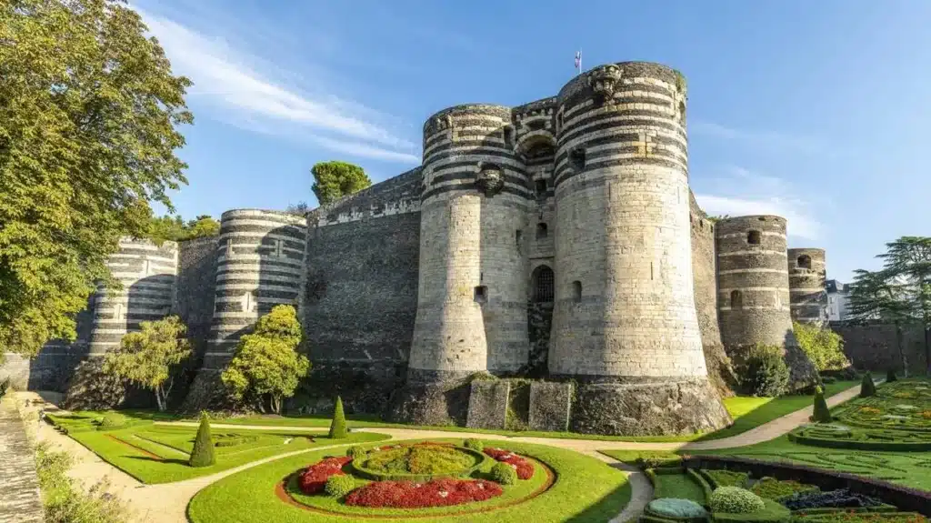 Le château d'Angers et ses jardins